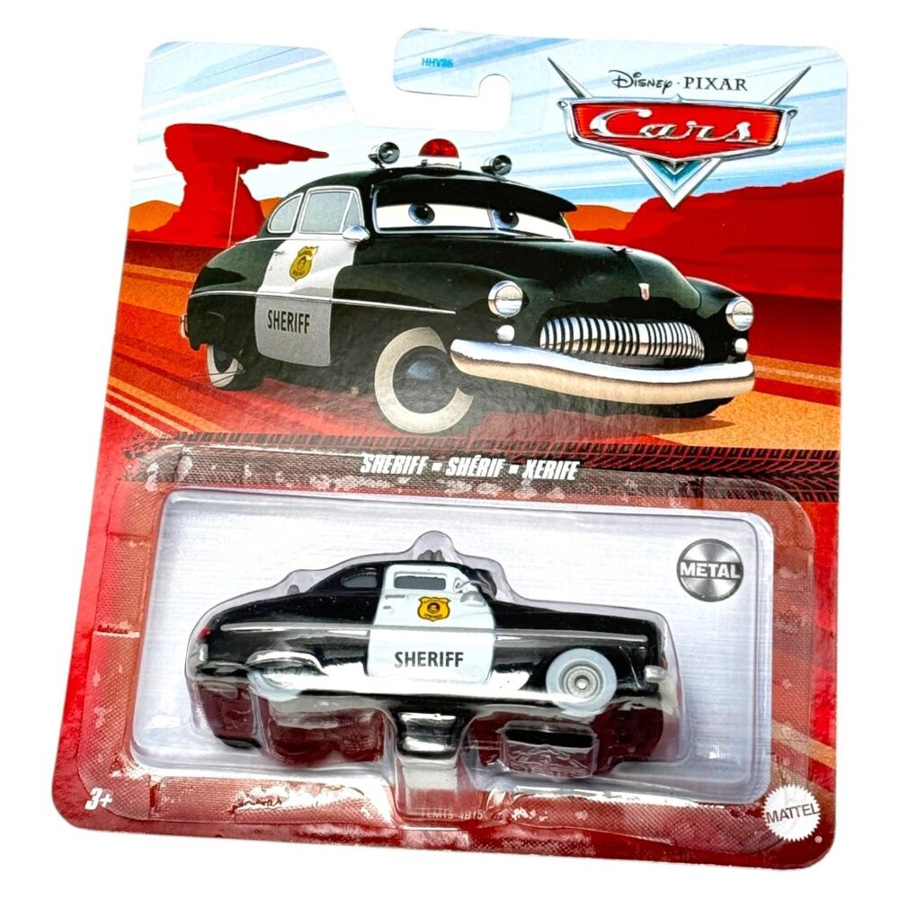 Disney‎ Pixar Cars Sheriff Black White Mattel Metal Diecast New